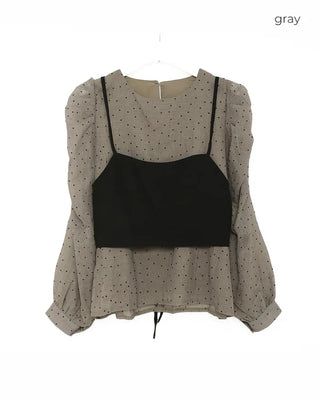 Bistier Dot Blouse Set