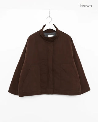 Stand-collar casual jumper