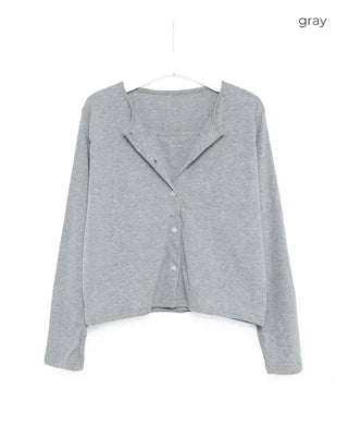 Basic camisole cardigan set