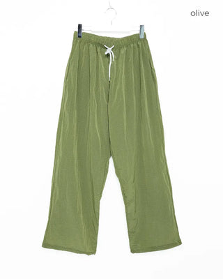 (Unisex) Nylon Check String Pants