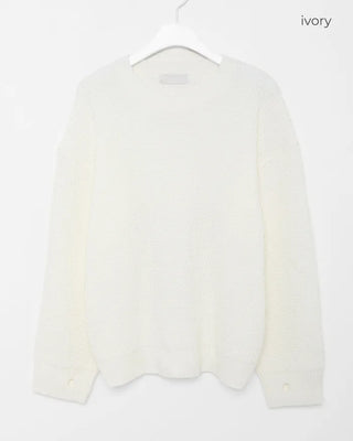 Crew Neck Rib Knit