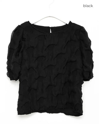 Wave short-sleeved top