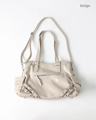 Y2K Leather Shoulder Bag