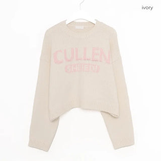 Lettering Point Knit