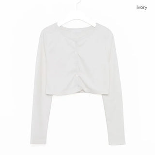 Crop Basic Cardigan