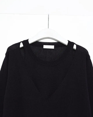 Linen layered knit