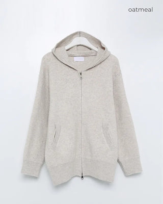 (Unisex) Zippered Hoodie Cardigan