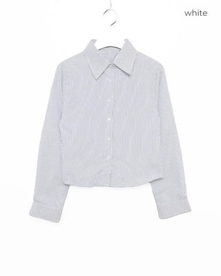 Crop striped shirt