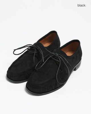 Suede Gathered Toe Chukka Boots