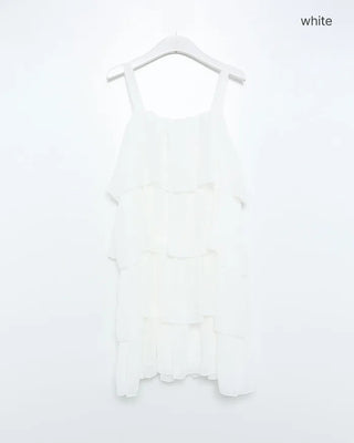 Can-can frill mini dress