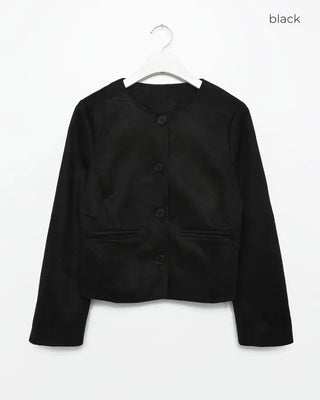 Suede short jacket