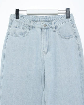 Straight summer denim pants