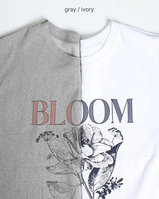 Pigmented Flower Short-Sleeved T-Shirt