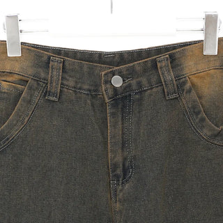 Yellow Wash Loose Fit Denim