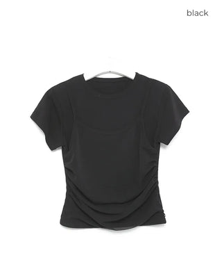 Layered camisole t-shirt