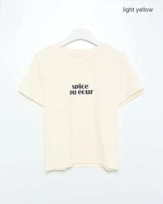 Lettering Short Sleeve T-Shirt