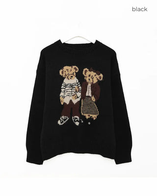 Two-Bear Round Knit