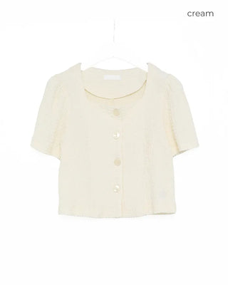 Square puff short jacket