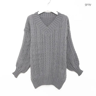 Cable Balloon Fit Knit