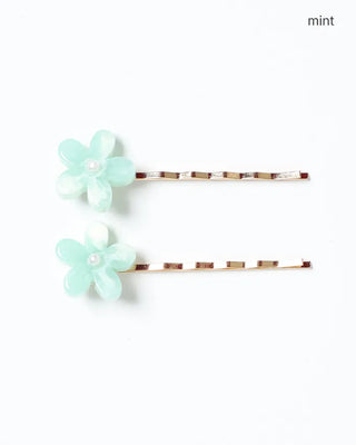 Pearl flower bobby pin