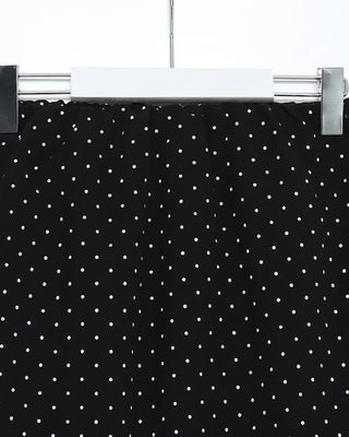 Polka Dot Frill Point Midi Skirt
