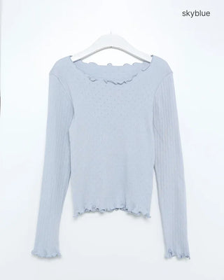 Punching Wave Point Long Sleeve T-Shirt