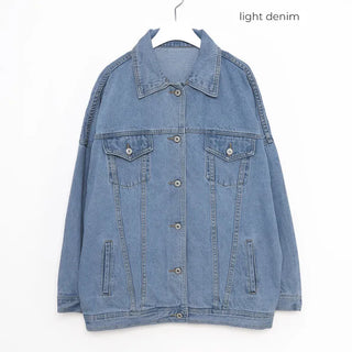 Oversized pocket denim jacket