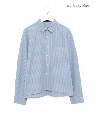 Striped crop shirt