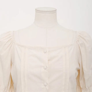 Square neck blouse