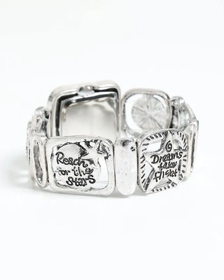 Square Silver Star Handwatch