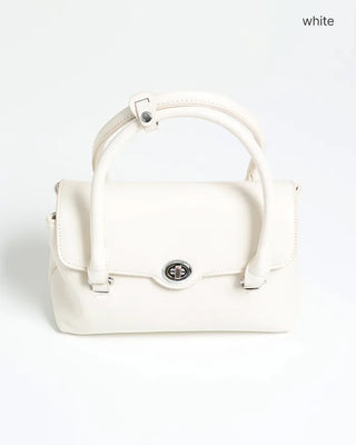 Square Silver Buckle Point Bag