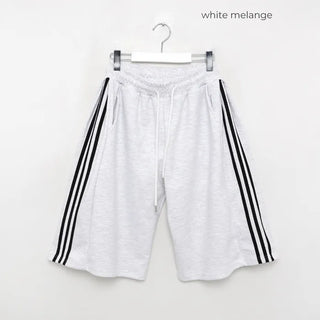 Waist drawstring Bermuda jersey pants