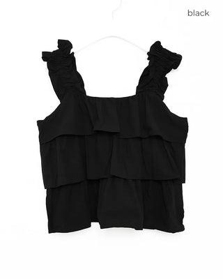 Tiered ruffle sleeveless dress