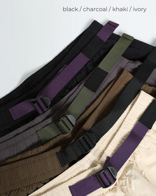 Belted cargo Bermuda shorts