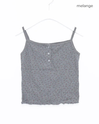 Sleeveless dress with ruffled hem and buttons
