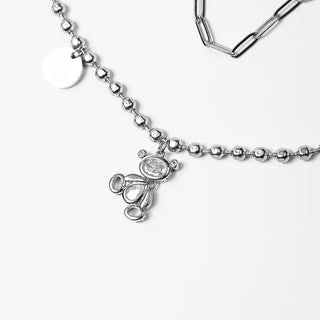 Coin Bear Chain Necklace