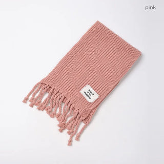 Rib Twist Tassel Point Scarf