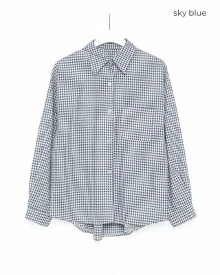 Oversized check shirt