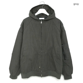 (Unisex) Zip-Up Hoodie Bomber Jacket