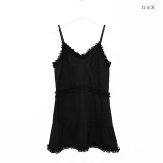 Frilled tiered mini dress