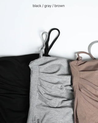 Shirred cap camisole