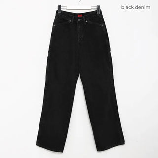 Carpenter wide denim pants