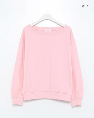 Off-shoulder sweatshirt