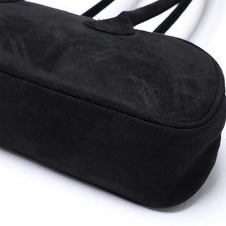Suede Baguette Shoulder Bag