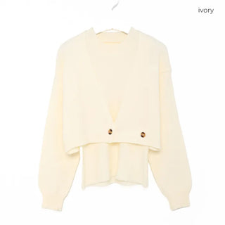 Knit sleeveless bolero set