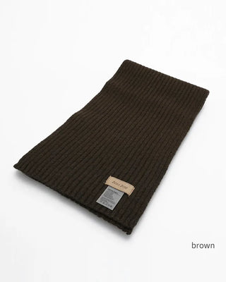 Rib-knit scarf