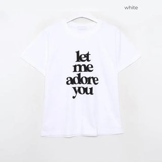adore lettering T-shirt