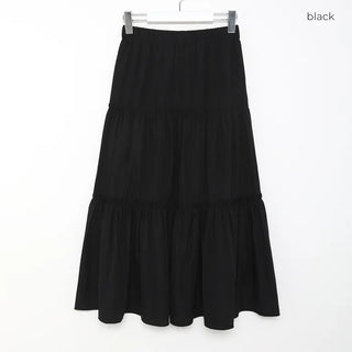 Tiered elastic skirt