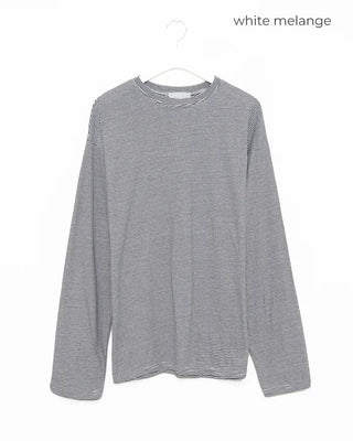 Loose-fit striped long-sleeved T-shirt