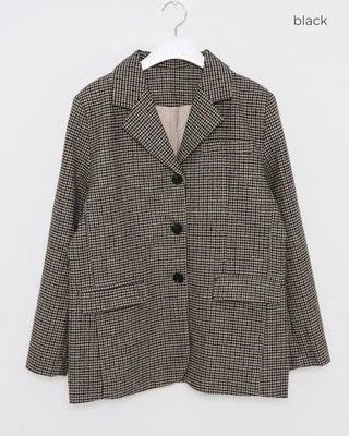 Oversized check jacket